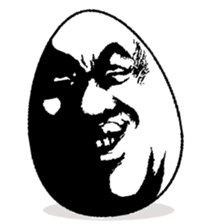 Eggs have various expressions . sticker #8842244