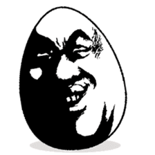 Eggs have various expressions . sticker #8842244