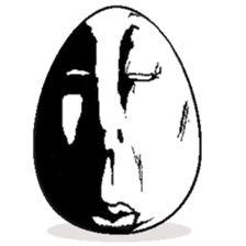 Eggs have various expressions . sticker #8842246