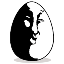 Eggs have various expressions . sticker #8842249