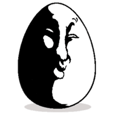 Eggs have various expressions . sticker #8842249