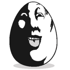 Eggs have various expressions . sticker #8842251