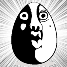 Eggs have various expressions . sticker #8842260