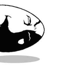 Eggs have various expressions . sticker #8842261