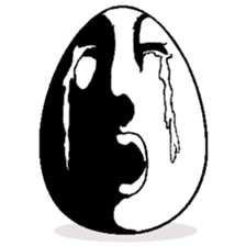 Eggs have various expressions . sticker #8842263