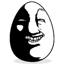 Eggs have various expressions . sticker #8842264