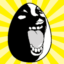 Eggs have various expressions . sticker #8842268
