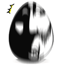 Eggs have various expressions . sticker #8842270