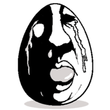 Eggs have various expressions . sticker #8842274