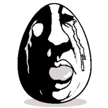 Eggs have various expressions . sticker #8842274