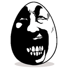 Eggs have various expressions . sticker #8842275