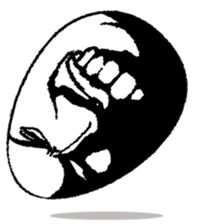 Eggs have various expressions . sticker #8842277