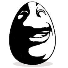 Eggs have various expressions . sticker #8842278