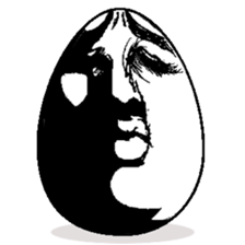 Eggs have various expressions . sticker #8842279