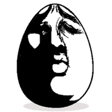 Eggs have various expressions . sticker #8842279