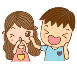 Yaimai & Poogun in LOVE sticker #8842603