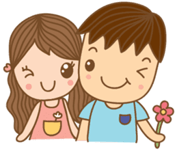 Yaimai & Poogun in LOVE sticker #8842609