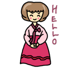 Korean girl Han Wool sticker #8843457