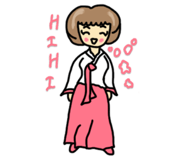 Korean girl Han Wool sticker #8843458