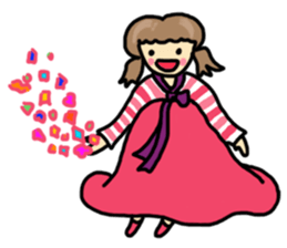 Korean girl Han Wool sticker #8843473
