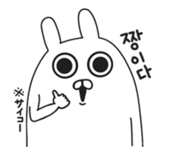 Korean rabbit.. sticker #8843504