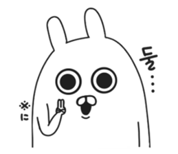 Korean rabbit.. sticker #8843509