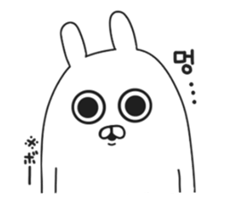 Korean rabbit.. sticker #8843528