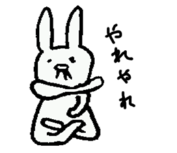 Cheerful rabbit ojisan sticker #8843778