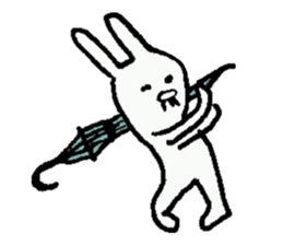 Cheerful rabbit ojisan sticker #8843781
