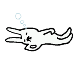 Cheerful rabbit ojisan sticker #8843782