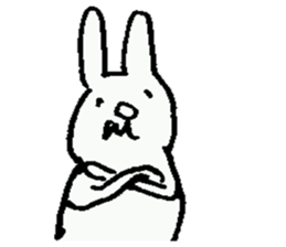 Cheerful rabbit ojisan sticker #8843783