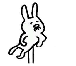 Cheerful rabbit ojisan sticker #8843786