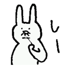 Cheerful rabbit ojisan sticker #8843790