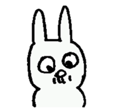 Cheerful rabbit ojisan sticker #8843807