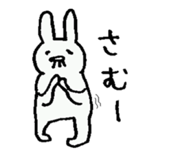 Cheerful rabbit ojisan sticker #8843809