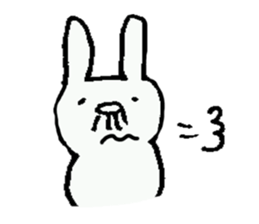 Cheerful rabbit ojisan sticker #8843815
