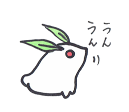 snow usagi sticker #8843978
