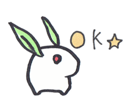 snow usagi sticker #8843979