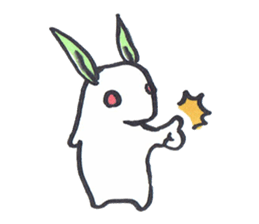 snow usagi sticker #8843984