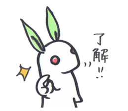 snow usagi sticker #8843987