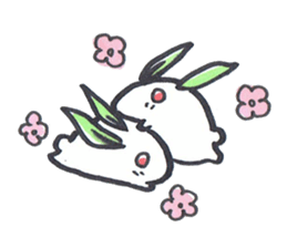 snow usagi sticker #8843988