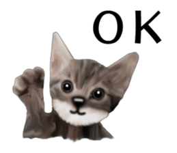 Kitten stamp sticker #8844262
