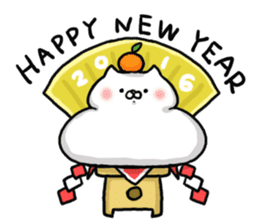 HAPPY NEW YEAR CAT STICKER sticker #8844350