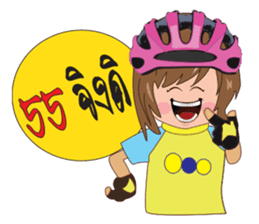 bicycle girls sticker #8844758