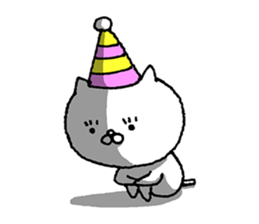 Party of a cat sticker #8845579