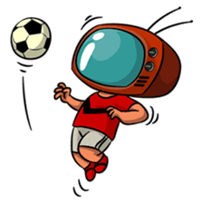 The Retro TV Man sticker #8845795