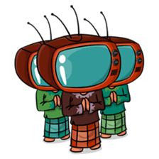 The Retro TV Man sticker #8845817