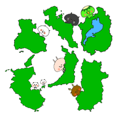 Loose animal Kansai accent Sticker 4