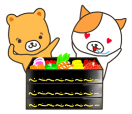 A dog and bear (winter package) sticker #8846940