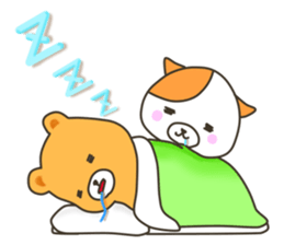 A dog and bear (winter package) sticker #8846945